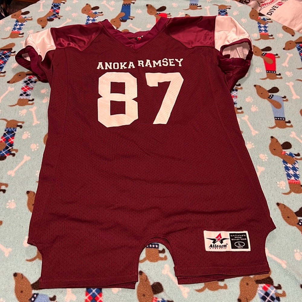 Anoka ramsey football jersey size adult Large